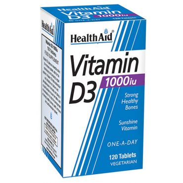 Health Aid Vitamin D3 1000iu 120tabs - Βιταμίνες στο Pharmeden.gr