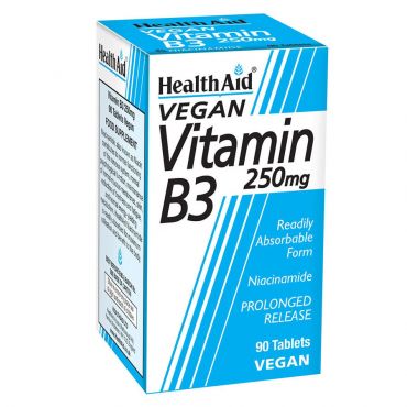 Health Aid B3 (Niacin) 250mg 90tabs - Βιταμίνες στο Pharmeden.gr