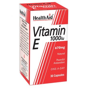 Health Aid Vitamin Ε 1000iu 30caps - Βιταμίνες στο Pharmeden.gr