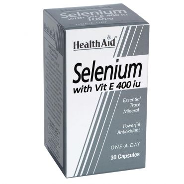 Health Aid Selenium + Vit Ε 30caps - Συμπληρώματα Διατροφής στο Pharmeden.gr