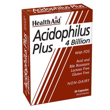 Health Aid Acidophilus Plus 30caps - Συμπληρώματα στο Pharmeden.gr