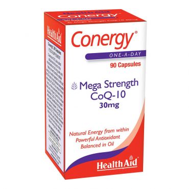 Health Aid Conergy Co-Q10 30mg 90caps - Συμπληρώματα Διατροφής στο Pharmeden.gr