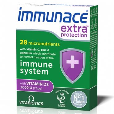 Vitabiotics  Immunace Extra Protection  30 tabs - Συμπληρώματα Διατροφής στο Pharmeden.gr
