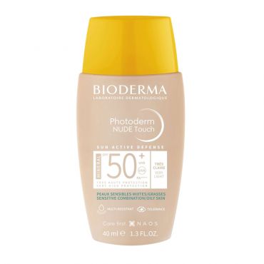 Bioderma Photoderm Nude Touche Cream SPF 50+ Very Light Anti-Shine 40ml - Αντηλιακά στο Pharmeden.gr