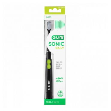 Gum Sonic Daily Soft 4100 Ηλεκτρική Οδοντόβουρτσα Μαύρο 1τεμ - Στοματική Υγιεινή στο Pharmeden.gr