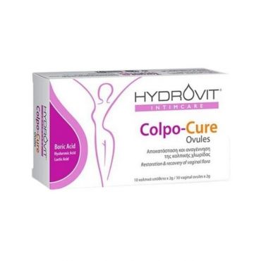Hydrovit Intimcare Colpo-Cure Ovules 10 κολπικά υπόθετα x 2gr - Υγιεινή στο Pharmeden.gr