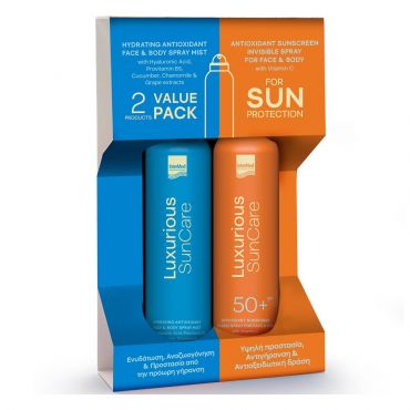 Intermed Luxurious Promo Hydrating Antioxidant Face - Body Mist 200ml & Sunscreen Invisible Spray SPF50+ 200ml -  στο Pharmeden.gr