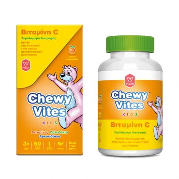 Vican Chewy Vites Vitamin C 60mg 60τεμ - Βιταμίνες στο Pharmeden.gr