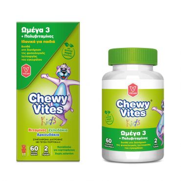 Vican Chewy Vites Omega 3 and Multivitamin 60τεμ - Βιταμίνες στο Pharmeden.gr