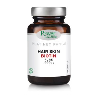 Power of Nature Hair Skin Biotin Pure 1000μg  30 κάψουλες - Συμπληρώματα Διατροφής στο Pharmeden.gr