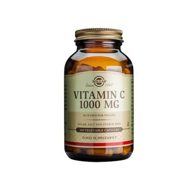 Solgar Vitamin C 1000mg Συμπλήρωμα Διατροφής 100 veg.caps - Βιταμίνες στο Pharmeden.gr
