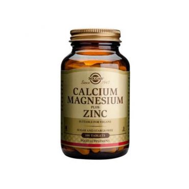Solgar Calcium Magnesium Plus Zinc 100tabs - Συμπληρώματα στο Pharmeden.gr