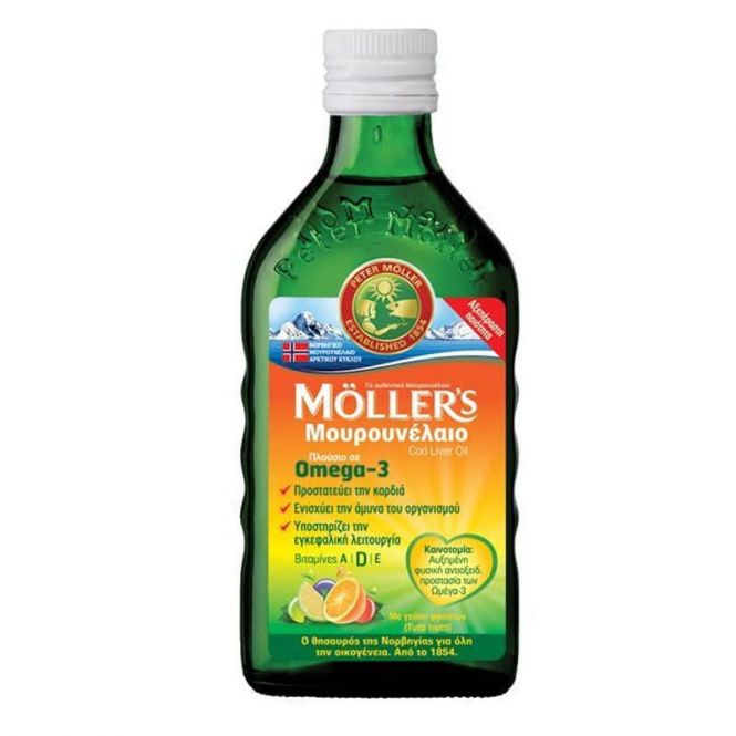 Moller's Cod Liver Oil Tutti Frutti 250ml - Συμπληρώματα στο Pharmeden.gr