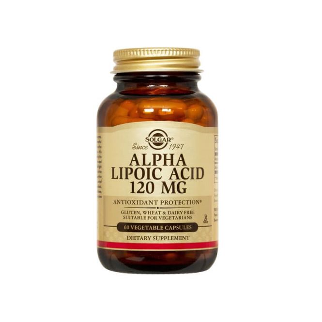 Solgar Alpha Lipoic Acid 120mg 60 veg.caps - Συμπληρώματα Διατροφής στο Pharmeden.gr