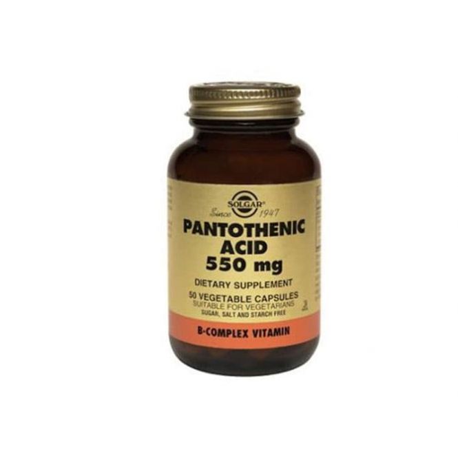 Solgar Pantothenic Acid 550mg 50 veg. caps - Βιταμίνες στο Pharmeden.gr