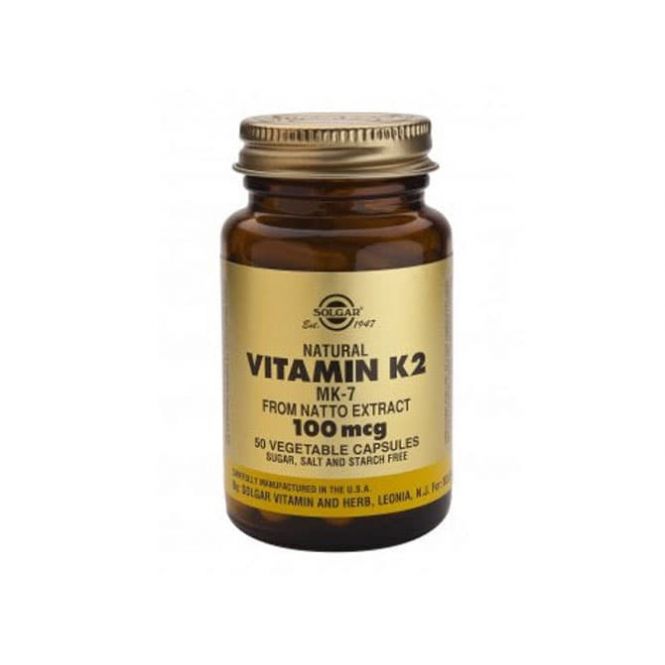 Solgar Vitamin K2 100μg 50 veg.caps - Βιταμίνες στο Pharmeden.gr