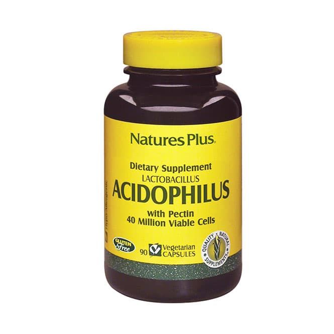 Nature's Plus Acidophilus 90 φυτικές κάψουλες - Συμπληρώματα Διατροφής στο Pharmeden.gr