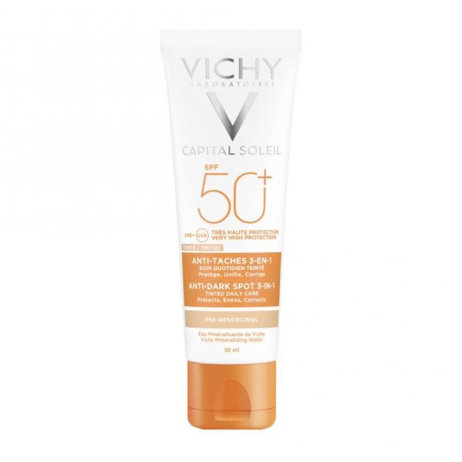 Vichy Ideal Soleil Spf50 Tinted Antispot Face Cream 50ml - Αντηλιακά στο Pharmeden.gr