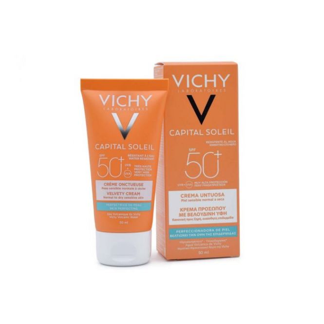 Vichy Capital Soleil Spf50 Velvety Face Sun Cream 50ml - Αντηλιακά στο Pharmeden.gr