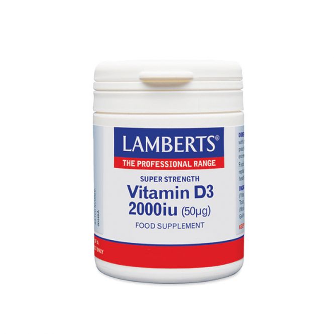 Lamberts Vitamin D3 2000iu 30caps - Βιταμίνες στο Pharmeden.gr
