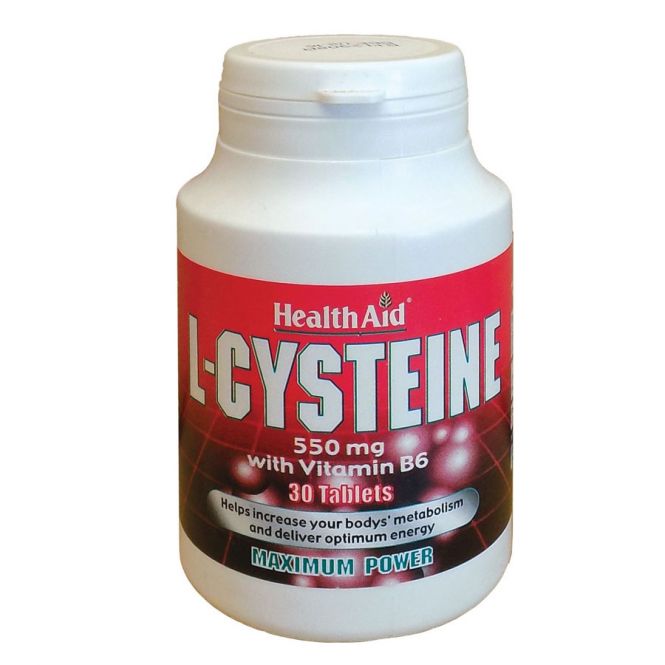 Health Aid L-Cysteine 550mg 30 tabs - Βιταμίνες στο Pharmeden.gr