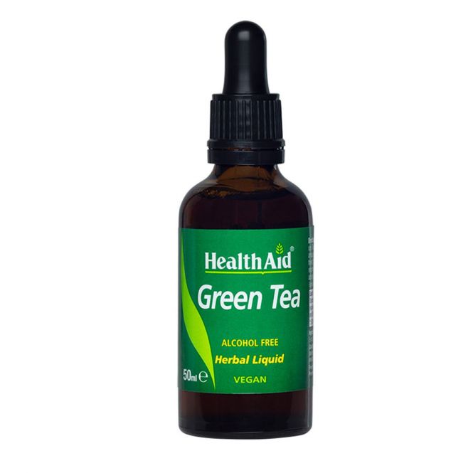 Health Aid Green Tea Liquid (alcohol free) 50ml - Συμπληρώματα Διατροφής στο Pharmeden.gr