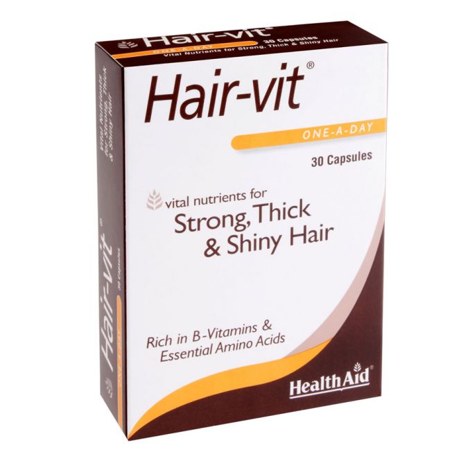 Health Aid Hair-Vit 30caps - Συμπληρώματα Διατροφής στο Pharmeden.gr