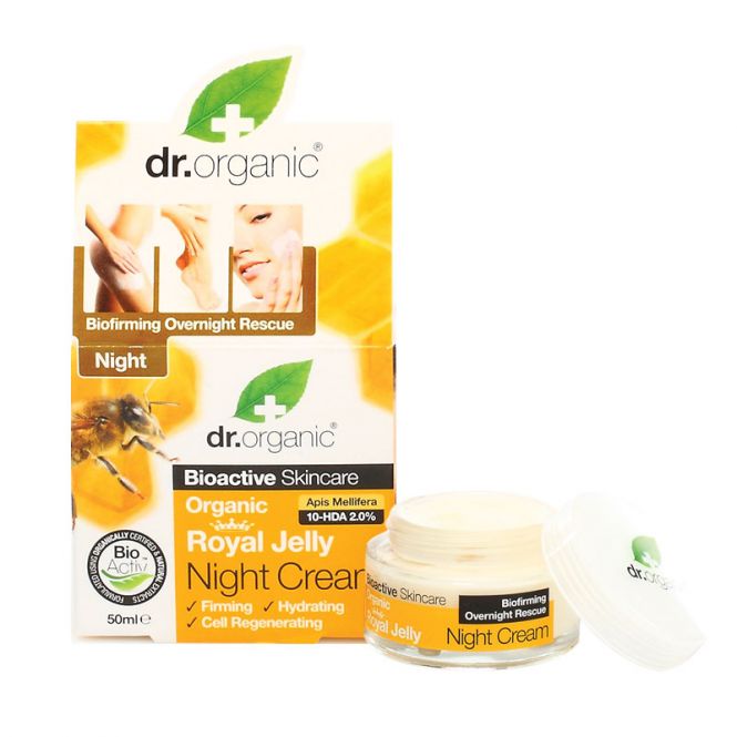 Dr. Organic Royal Jelly Night Cream 50ml - Πρόσωπο στο Pharmeden.gr