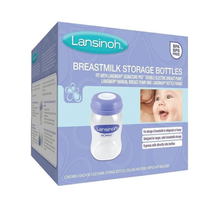 Lansinoh Breastfeeding Bottles Μπουκάλια Μητρικού Γάλακτος 4x160ml - Αξεσουάρ για Μωρά στο Pharmeden.gr